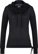 super.natural Women's Funnel Hoodie Jet Black