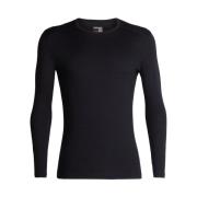 Icebreaker Men's 200 Oasis Long Sleeve Crewe Black