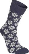 Ivanhoe Unisex Wool Sock Snowflake Light Navy