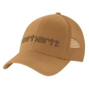 Canvas Mesh-Back Logo Graphic Cap Carhartt Brown/Oiled Walnut