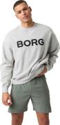 Björn Borg Men's Borg Oversized Logo Sweatshirt Light Grey Melange