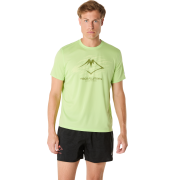 Asics Men's Fujitrail Logo Short Sleeve Top Lime Green/huddle Yellow/c...