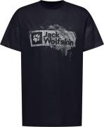 Jack Wolfskin Men's Brand Tee Wood Dark Navy