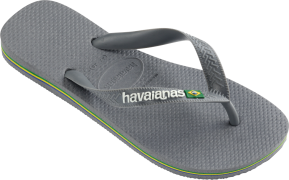 Havaianas Men's Brazil Logo Steel Grey/Grey