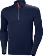 Helly Hansen Workwear Men's Halfzip Shirt Lifa Merino Navy