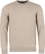 Barbour Men's Essential Lambswool Crew Neck Fossil