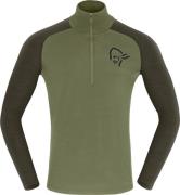 Norrøna Men's Femund PureUll Zip Neck Loden Green