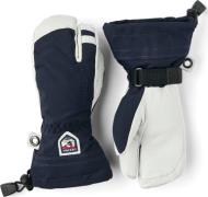 Hestra Juniors' Army Leather Heli Ski 3-Finger Navy