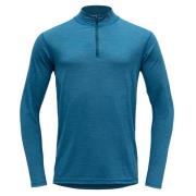 Devold Breeze Man Half Zip Neck Blue Melange