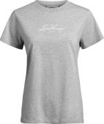 Lundhags Women's Järpen Logo T-shirt Light Grey Melange
