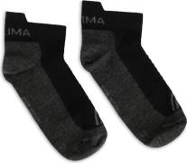 Aclima Ankle Socks 2-Pack Jet Black/grey