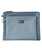 Gillian Jones 2 pcs Clutch set Blue/Snake - Art: 10744-13 (U)