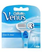 Gillette Venus Close & Clean Blades 4pak