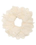 Pico Lace Scrunchie Ivory