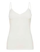 Pckate Lace Singlet Noos Topp White Pieces