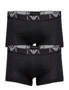 Mens Knit 2Pack Boxe Boksershorts Black Emporio Armani