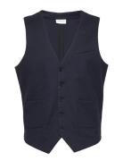 Superflex Knitted Waistcoat Dressvest Blue Lindbergh