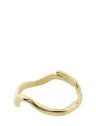 Alberte Organic Shape Ring Gold-Plated Ring Smykker Gold Pilgrim