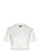 Lemongrass Crop Shirt Topp White OW Collection