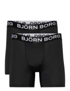 Performance Boxer 2P Boksershorts Black Björn Borg