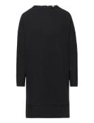 Knitted Dress With Mock Neck Kort Kjole Black Esprit Casual
