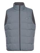 Anf Mens Outerwear Vest Blue Abercrombie & Fitch