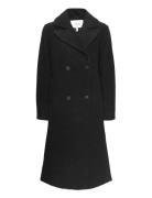 Yasinferno Long Wool Mix Coat Outerwear Coats Winter Coats Black YAS
