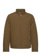 Quilted Windcheater Vattert Jakke Khaki Green GANT