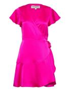 Miranda Wrap Around Dress Kort Kjole Pink Lollys Laundry