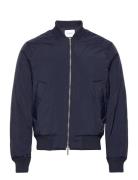 Norman Quilted Bomber Jacket Bomberjakke Jakke Navy Les Deux