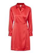 Yassoftie Ls Shirt Dress S. - Ca Kort Kjole Red YAS