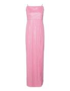 Sequins Maxi Slit Dress Maxikjole Festkjole Pink ROTATE Birger Christe...
