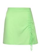 Onlnova Lux May Ruching Skirt Solid Ptm Kort Skjørt Green ONLY