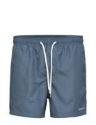 Slhdane Swimshorts W Badeshorts Blue Selected Homme