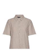 Pclorna Ss Shirt Bc Topp Brown Pieces