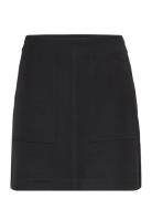 Yasloui Hw Short Skirt Kort Skjørt Black YAS