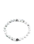 Beads Bracelet 8Mm Armbånd Smykker White Edd.