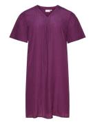 Carkeyser 2/4 Knee Dress Wvn Kort Kjole Purple ONLY Carmakoma