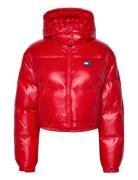 Tjw Crp Alaska Puffer Fôret Jakke Red Tommy Jeans