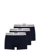 Trunk 3P Revive Boksershorts Navy BOSS