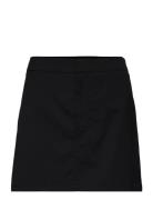 Short Tailored Skirt Kort Skjørt Black Filippa K