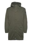 Maxi Anorak Parkas Jakke Khaki Green R-Collection