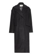 Yasmila Ls Wool Mix Coat S. Noos Outerwear Coats Winter Coats Black YA...