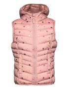 Printed Lightweight Vest Fôret Vest Pink Tom Tailor