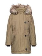 Kogiris Fur Parka Otw Parkas Jakke Green Kids Only