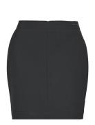 Heavy Viscose Mini Skirt Kort Skjørt Black Calvin Klein