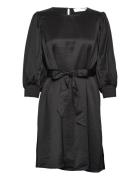Slfreya 3/4 Short Dress B Kort Kjole Black Selected Femme