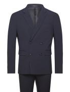 Plain Db Mens Suit - Normal Lenght Dress Navy Lindbergh