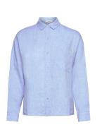 Justine - Shirt Pyjama Topp Blue Etam