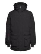 City Padded Parka Jacket Parkas Jakke Black Superdry